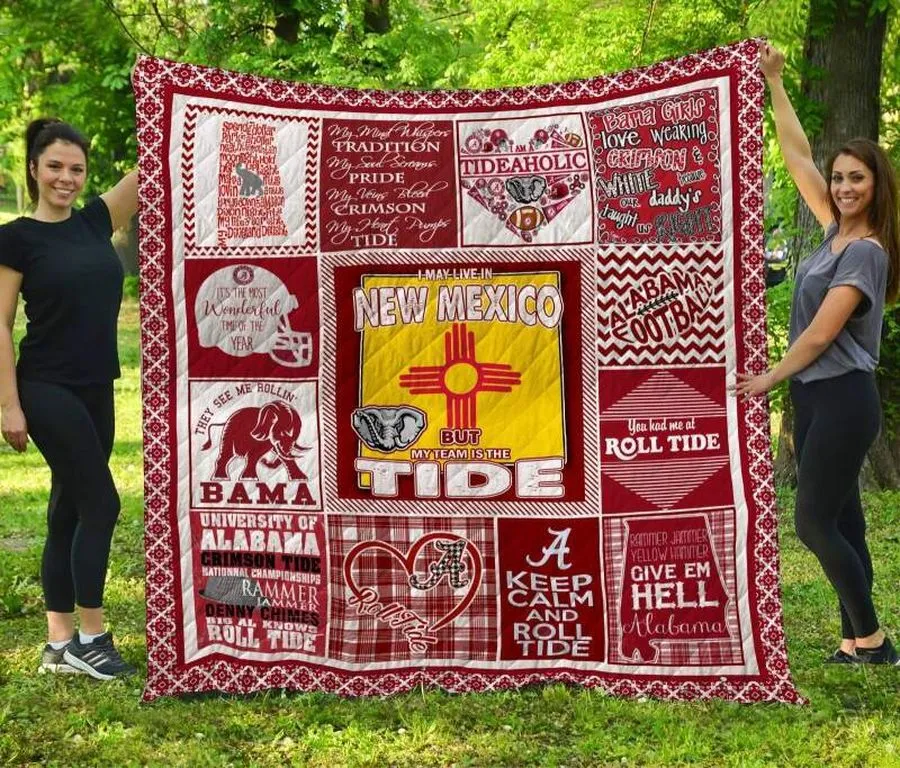 Alabama Crimson Tide New York 3D Customized Quilt Blanket