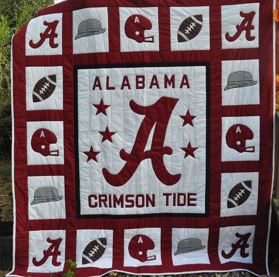 Alabama Crimson Tide Quilt Blanket B300501 Dup