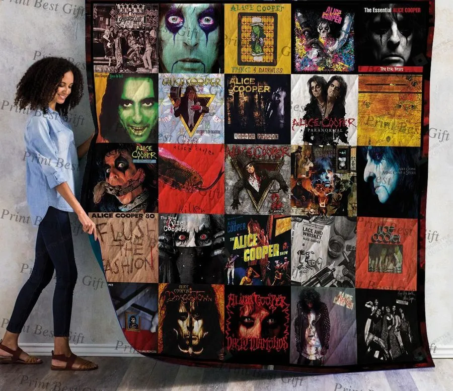 Alice Cooper Albums Cover Poster Quilt Blanket Ver 4