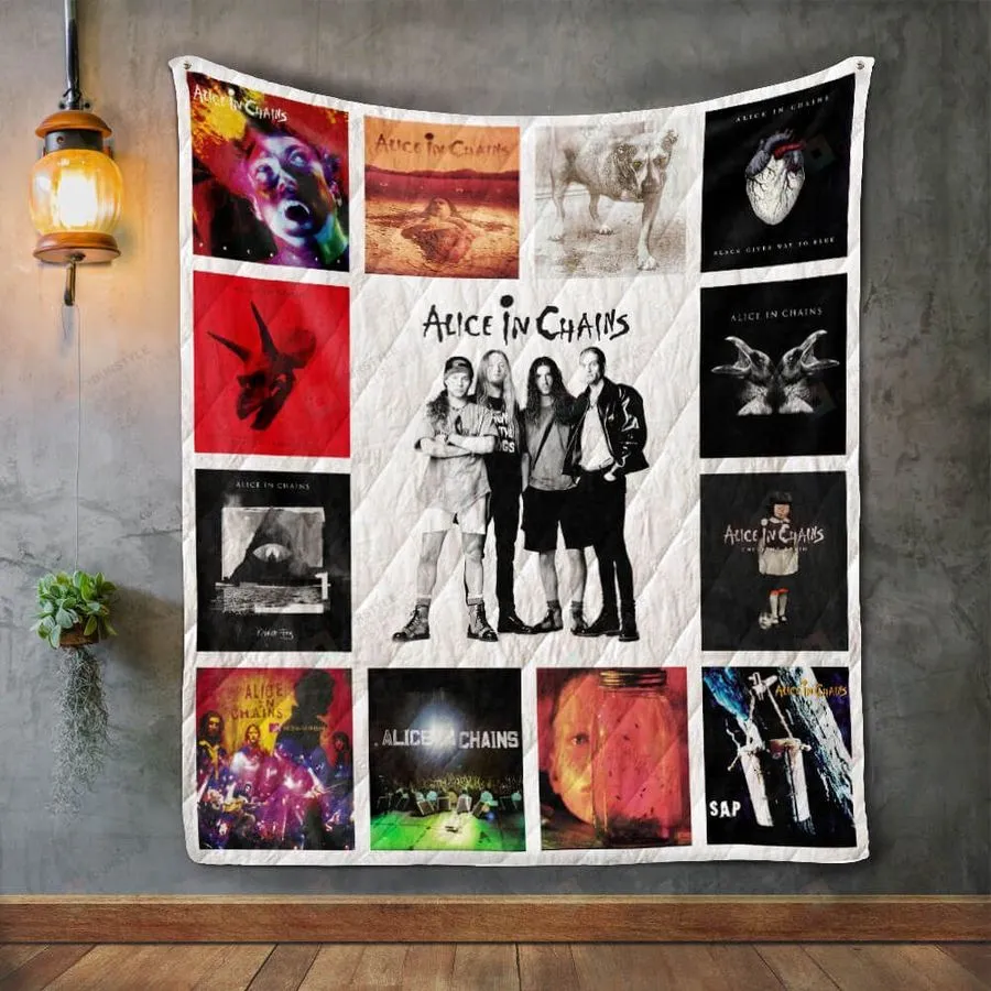 Alice In Chains Album Covers Quilt Blanket