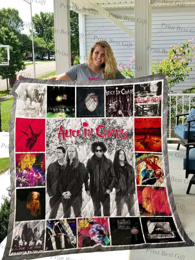 Alice In Chains Albums Cover Poster Quilt Blanket Ver 2