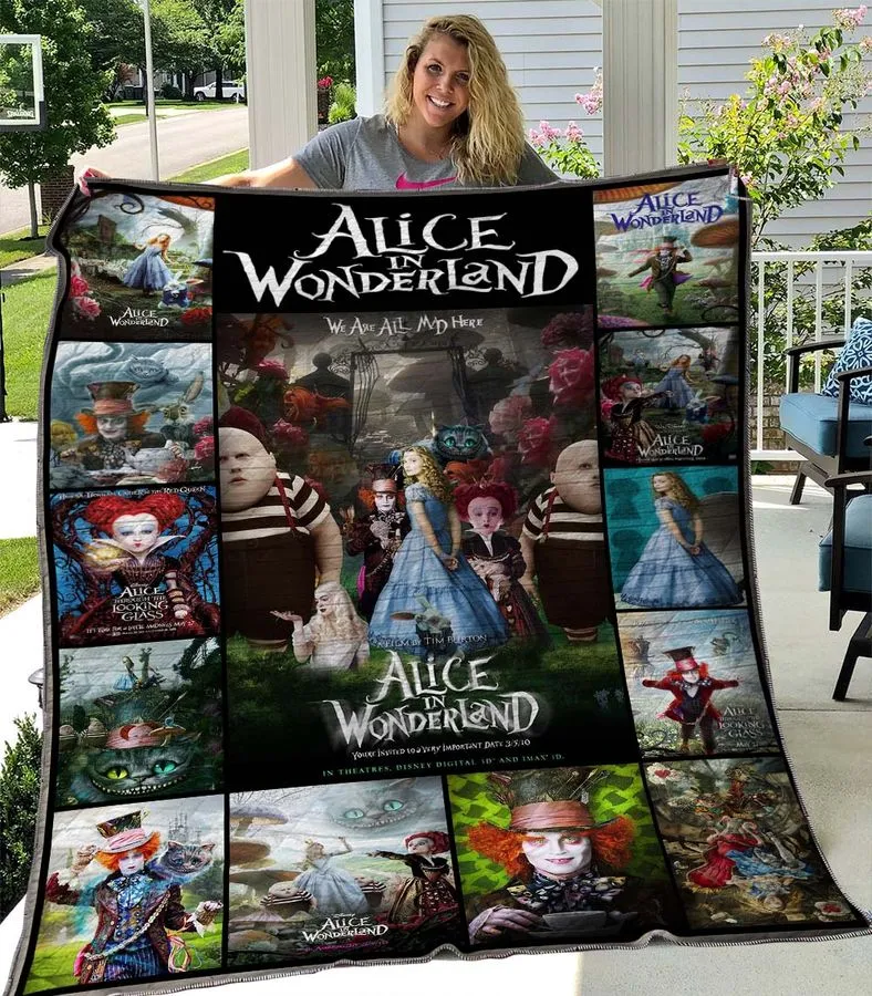 Alice In Wonderland 3D Customized Quilt