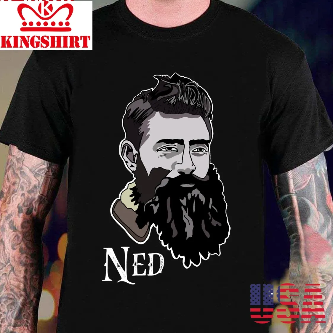 Australian Folklore Hero Outlaw Ned Kelly Unisex T Shirt