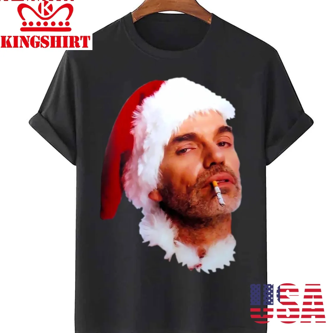 Bad Santa Smoking Graphic T Unisex T Shirt