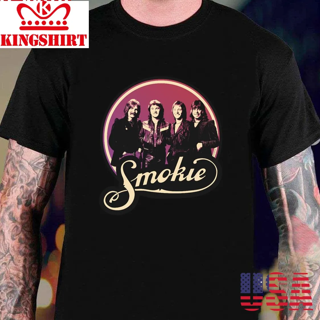 Band 70S Glam Rock Smokie Band Unisex T Shirt