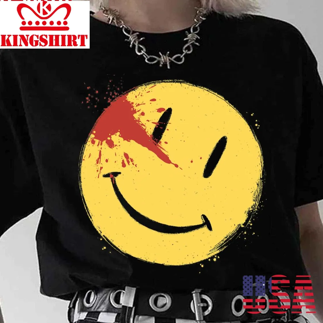 Bloody Smile Watchmen Icon Unisex T Shirt