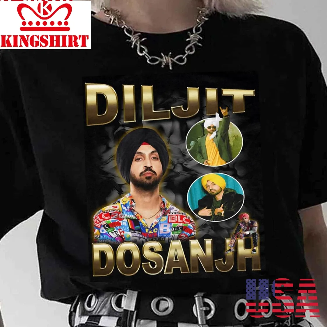 Diljit Dosanjh Vintage Style Unisex T Shirt