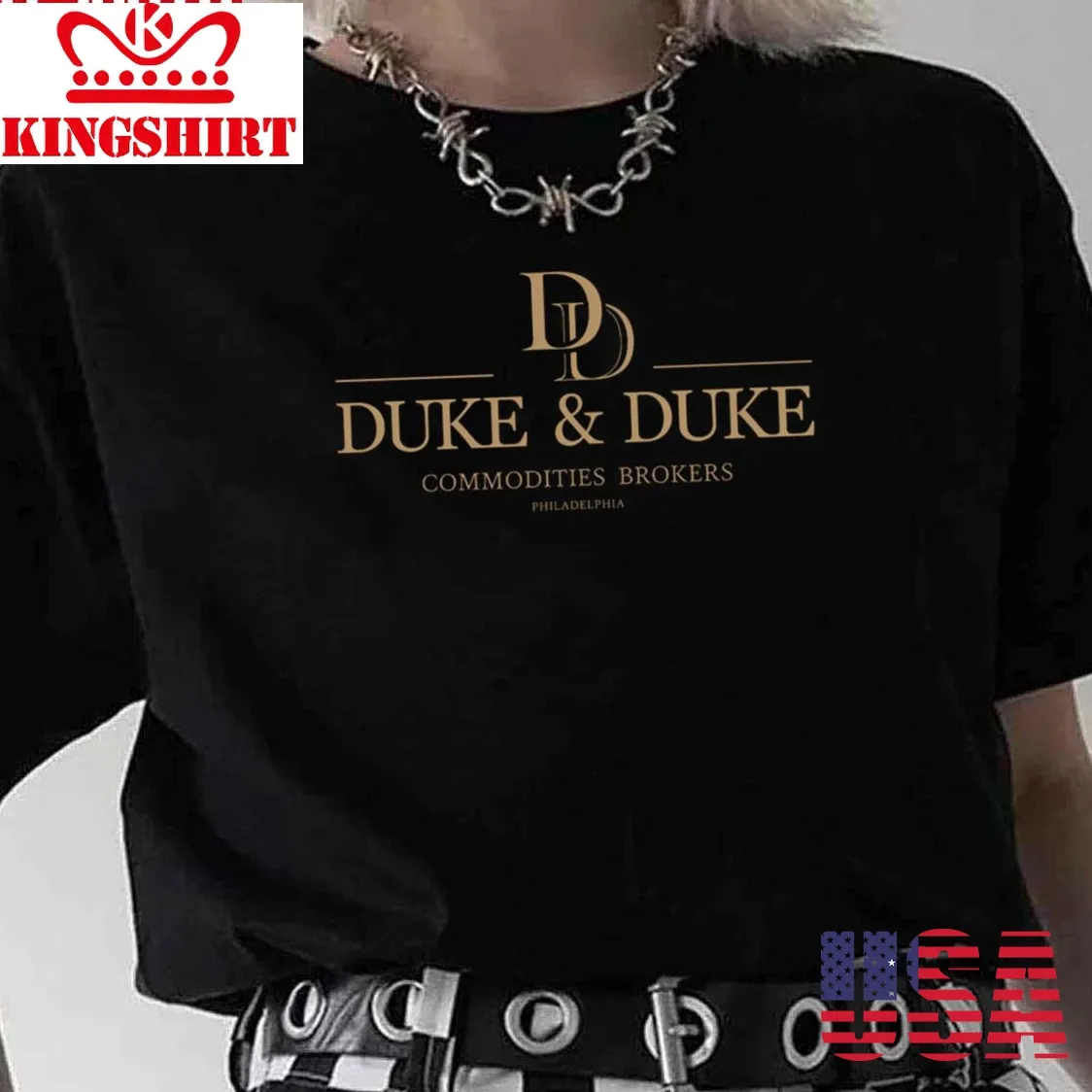 Duke &038; Duke Trading Places Gold Variant Unisex T Shirt