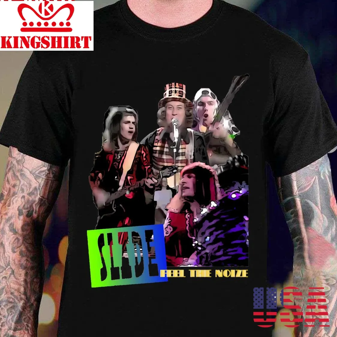 Feel The Noize Slade Rock Unisex T Shirt