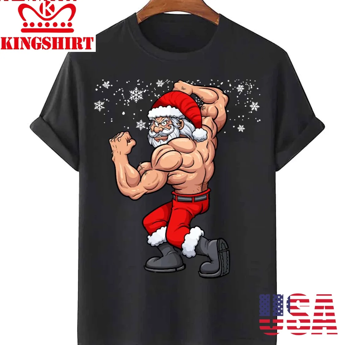 Fitness Santa Christmas Gym Unisex T Shirt