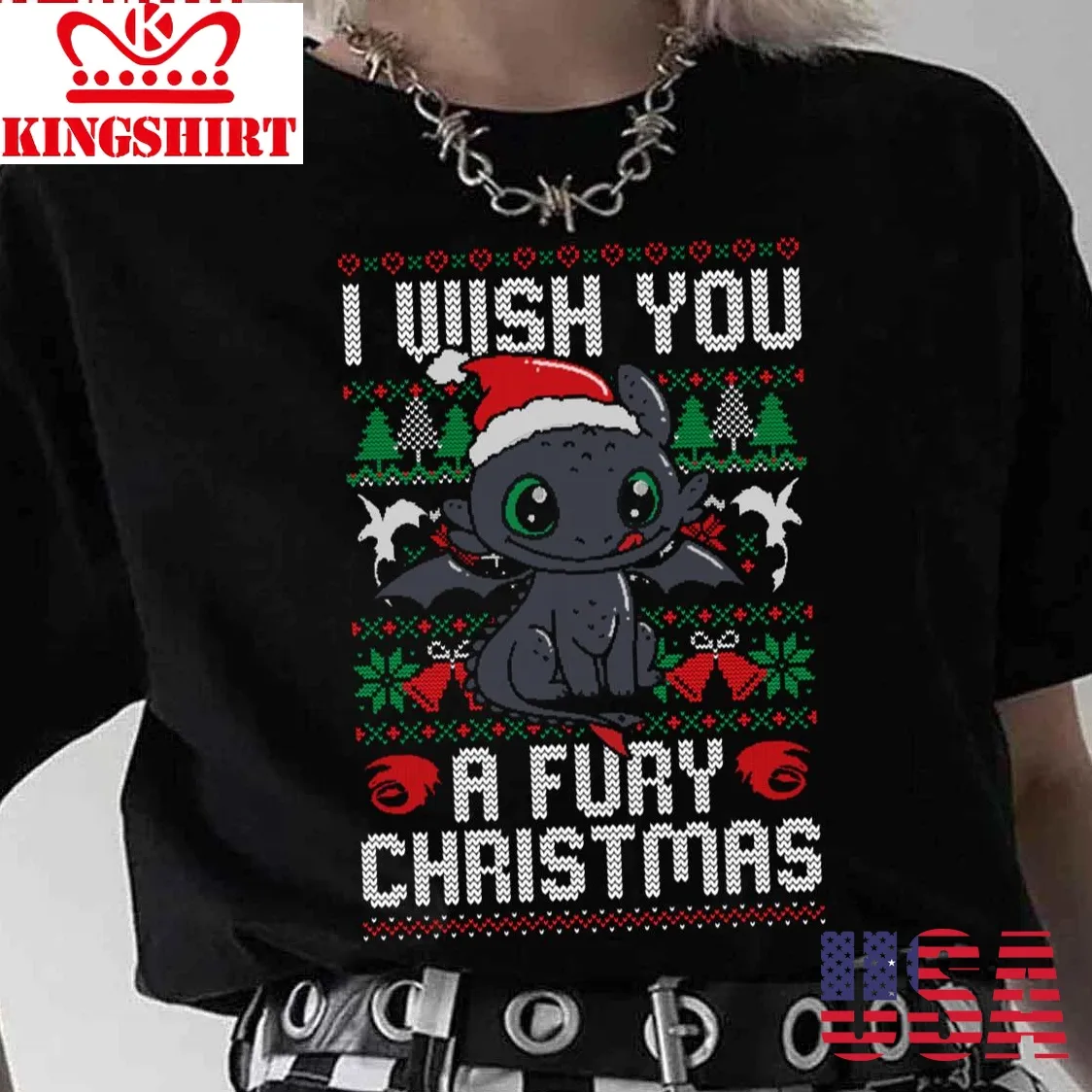 Fury Christmas Toothless Ugly Unisex T Shirt