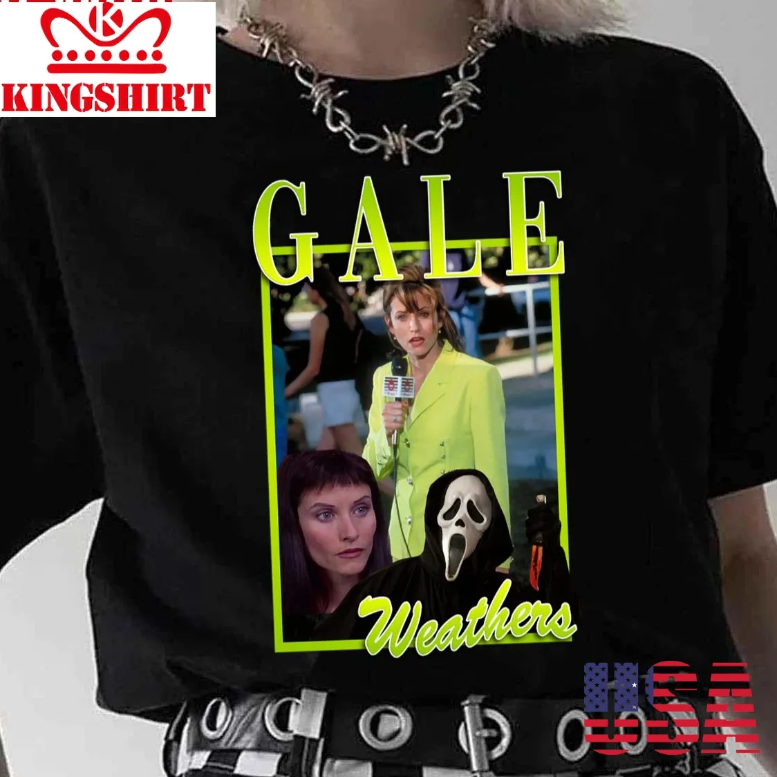 Gale Weathers Scream Lime Green Tribute Unisex T Shirt