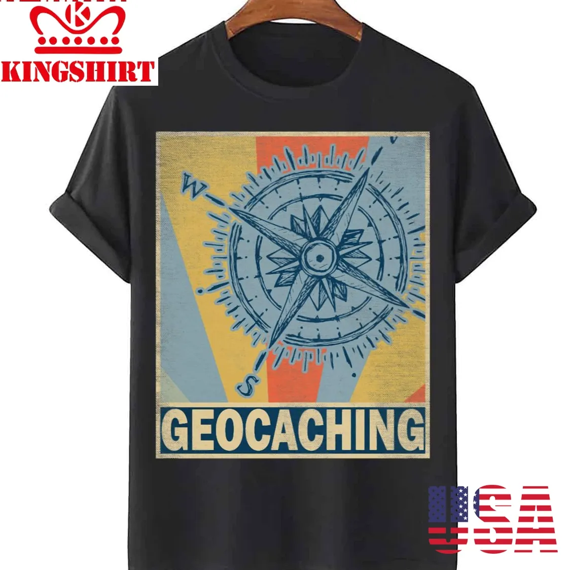 Geocaching Retro Vintage Unisex T Shirt