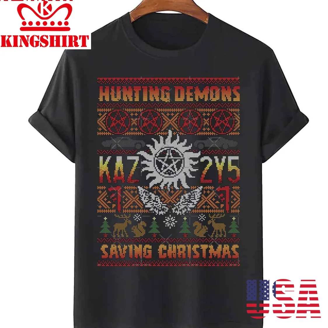 Hunting Demons A Supernatural Kaz2y5 Unisex T Shirt