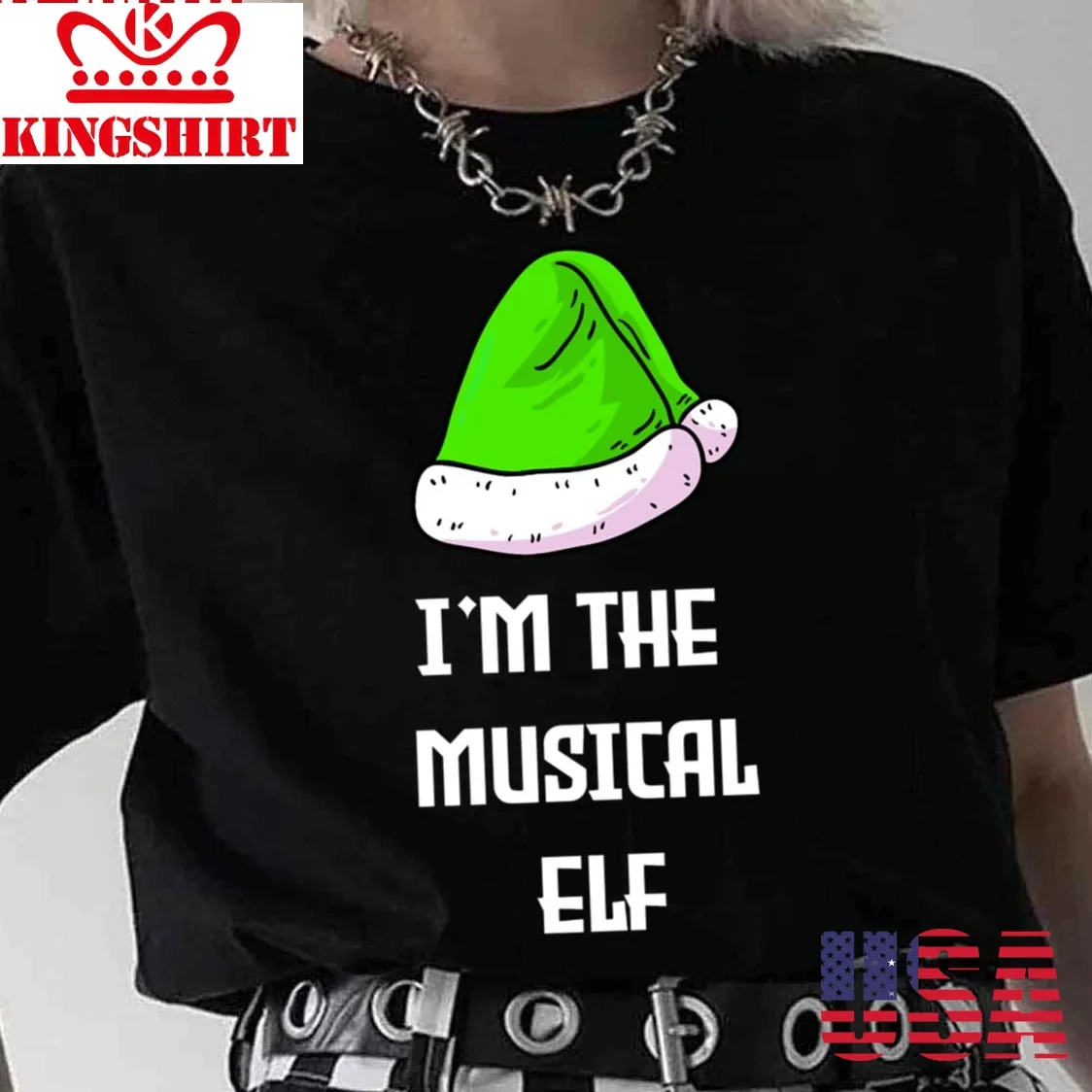 I'm The Musical Elf Funny Family Christmas Unisex T Shirt