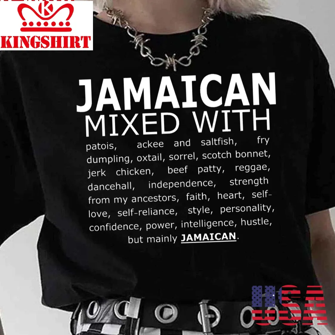 Jamaican Mixed With Long Unisex T Shirt
