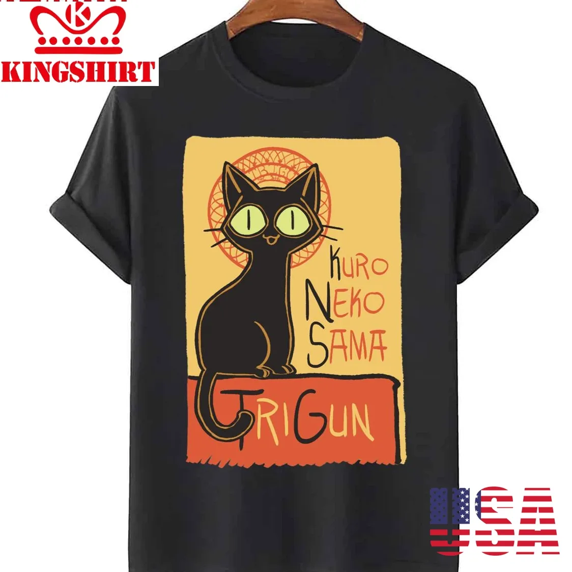 Kuro Neko Trigun Cat Unisex T Shirt