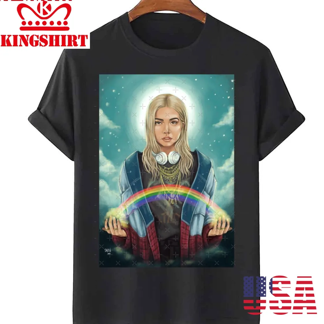Lesbian Jesus Meme Rainbow Hayley Kiyoko Unisex T Shirt