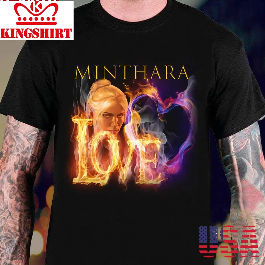Minthara Love Is On Fire Unisex T Shirt