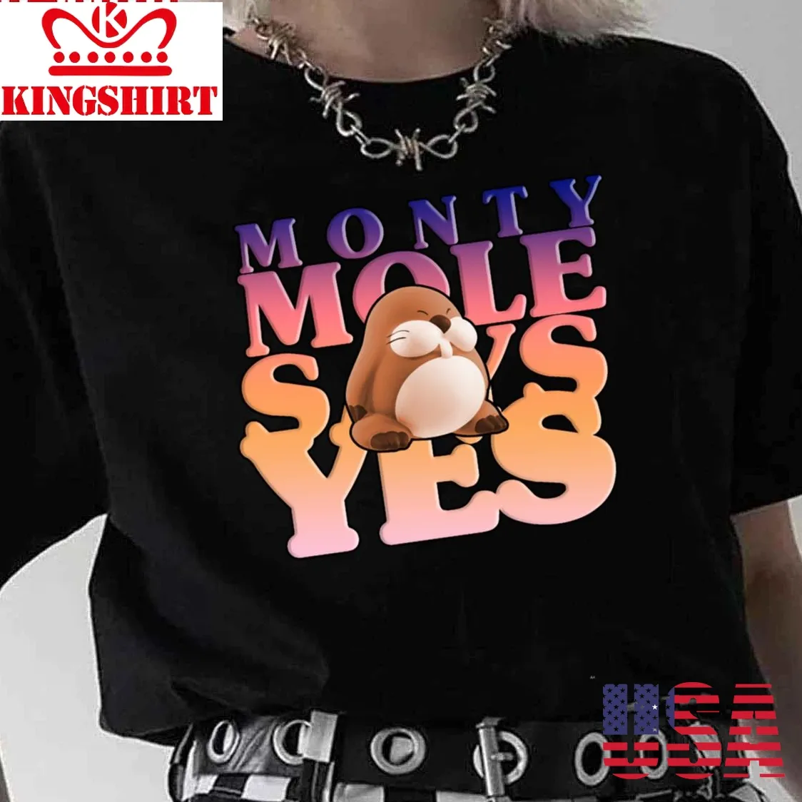 Monty Mole Says Yes Unisex T Shirt