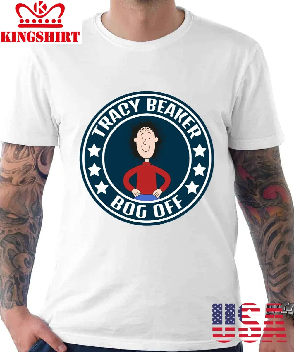 Navy Logo Bog Off Tracy Beaker Unisex T Shirt