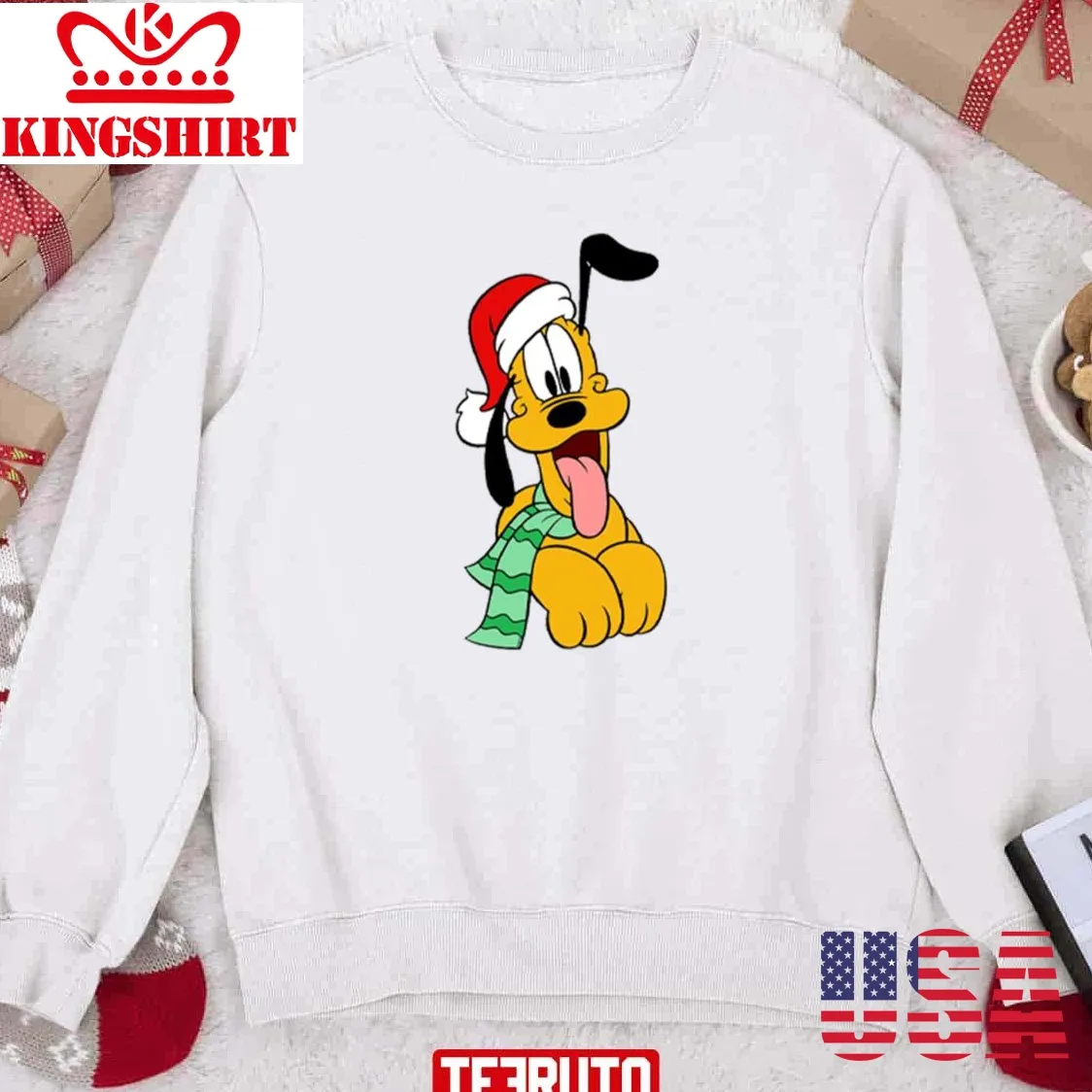 Pluto Disney Christmas Sweatshirt