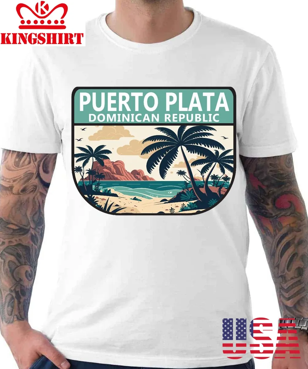 Puerto Plata Dominican Republic Retro Emblem Unisex T Shirt