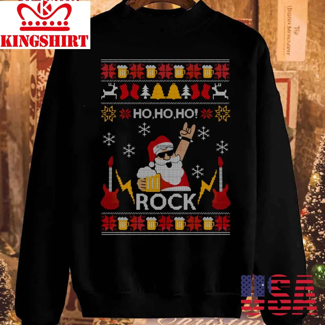SantaS Rock Christmas Vintage Sweatshirt