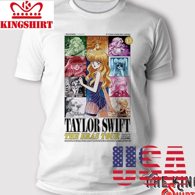The Taylor Swift Eras Tour Cartoon T Shirt