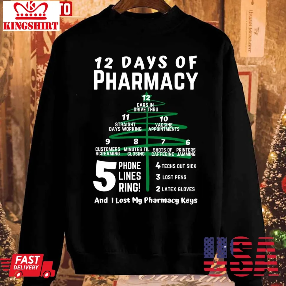 Be Nice 12 Days Of Pharmacy 2023 Sweatshirt Plus Size