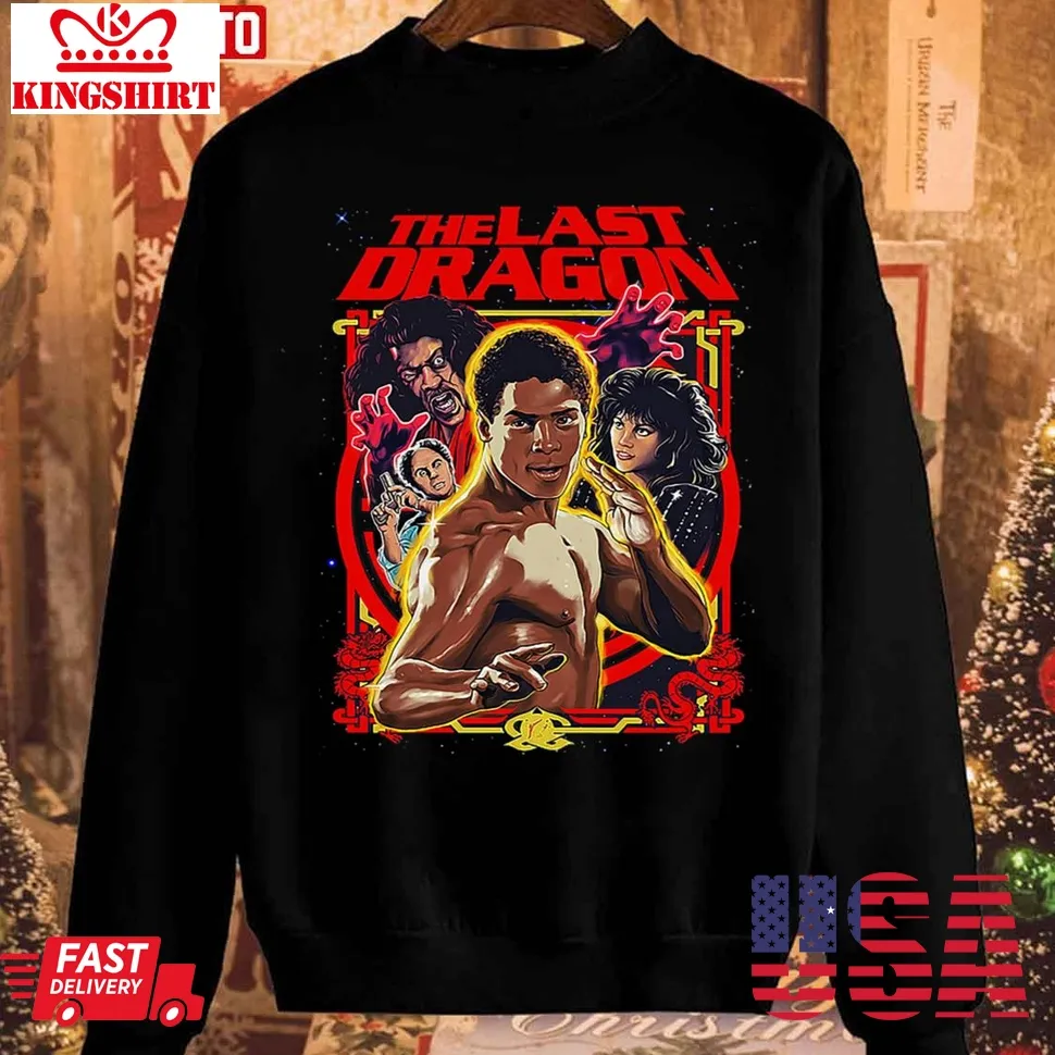 Awesome 1980'S Movie The Last Dragon's Animated Unisex Sweatshirt Size up S to 4XL