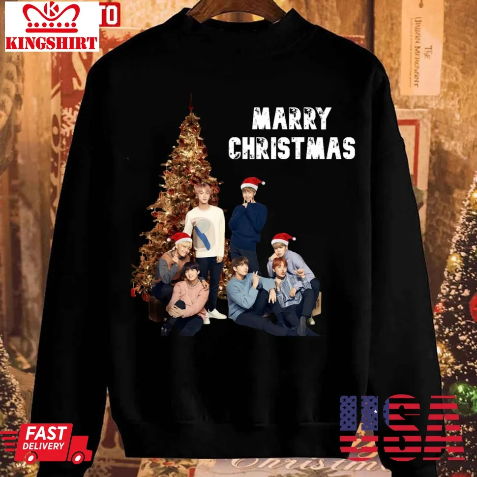 Oh 2023 Design Bts Christmas Sweatshirt Size up S to 4XL