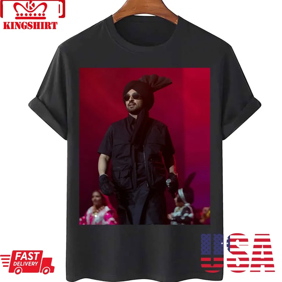 Awesome 2023 Graphic Diljit Dosanjh Unisex T Shirt Size up S to 4XL