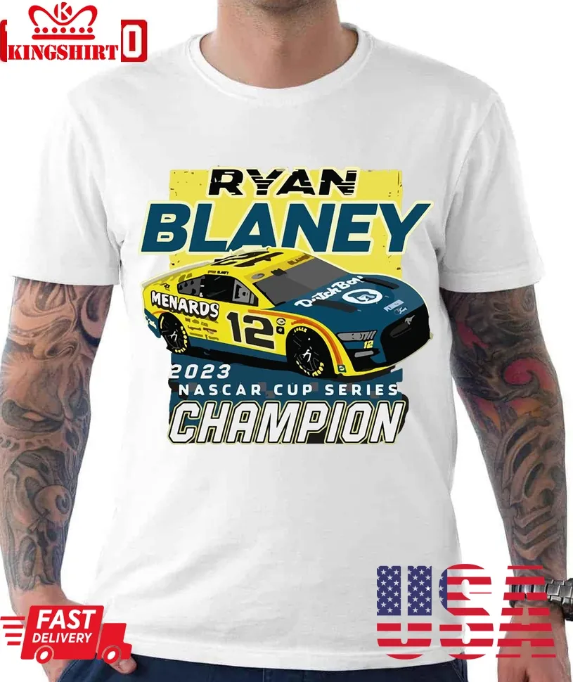 Be Nice 2023 Ryan Blaney Championship Car Unisex T Shirt Plus Size