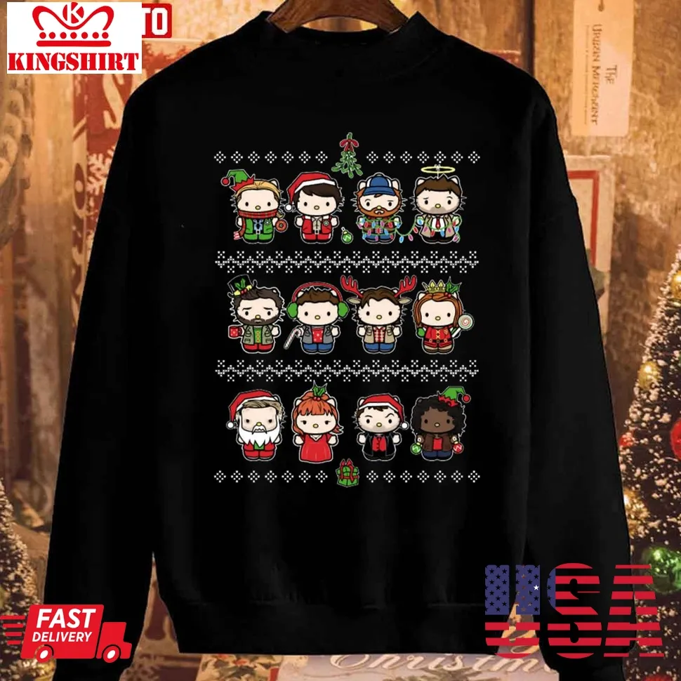 Top A Happy Spn Holiday Unisex Sweatshirt Plus Size