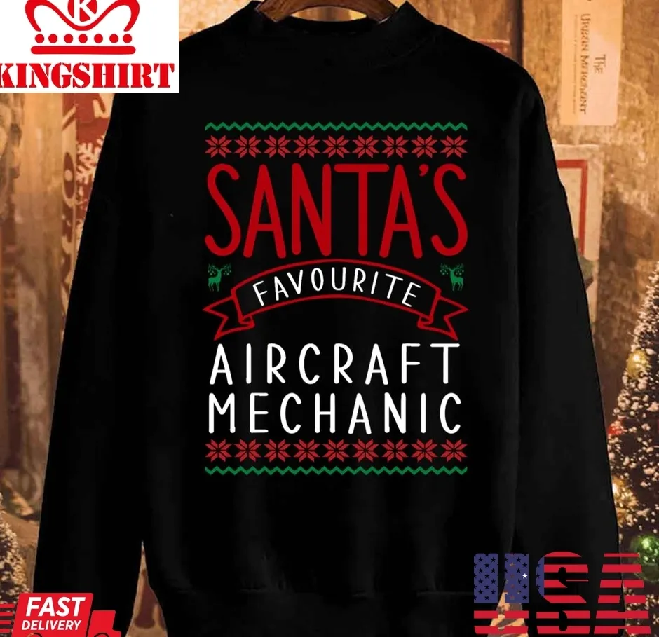 Aircraft Mechanic Christmas For Aircraft Mechanics Unisex Sweatshirt