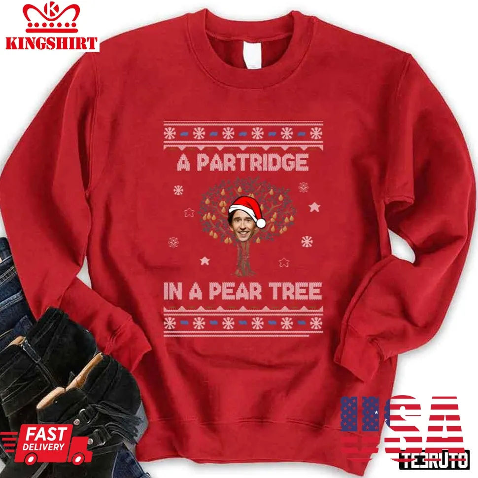Official Alan Partridge In A Pear Tree Christmas 2023 Sweatshirt TShirt