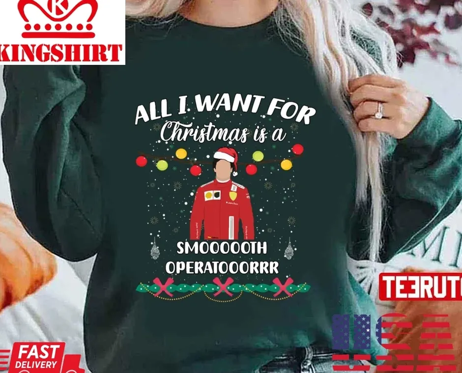 All I Want For Christmas Is Carlos Sainz Unisex Sweatshirt