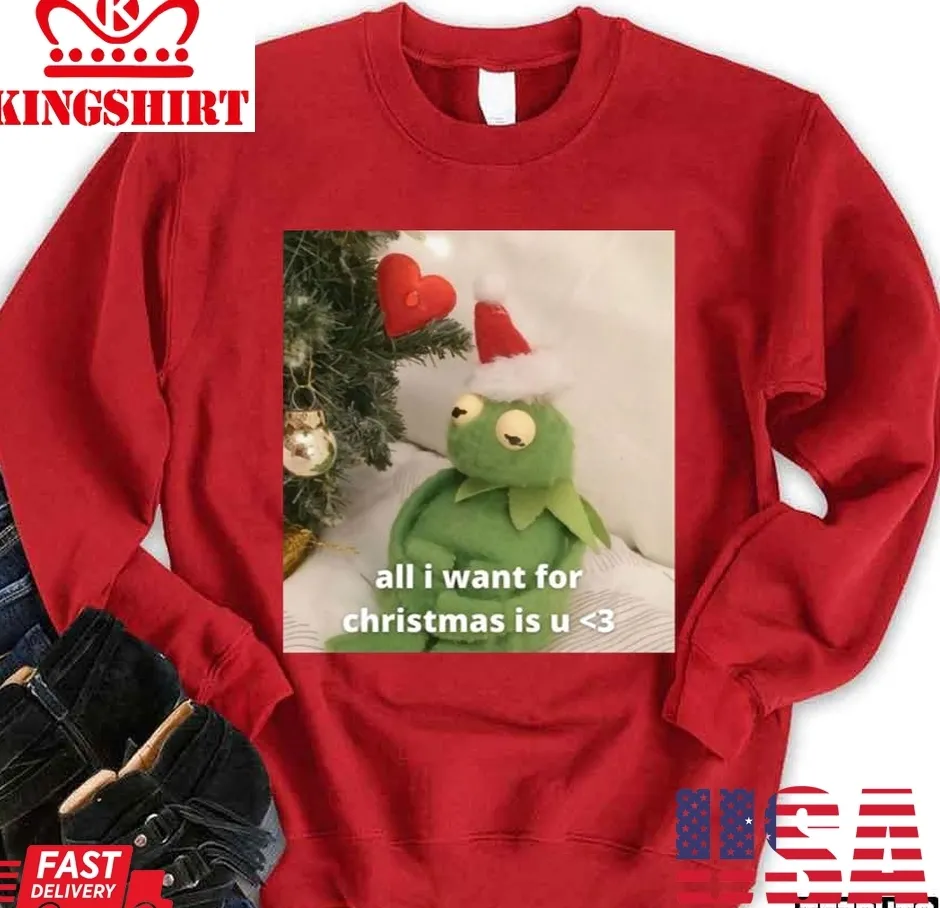 All I Want For Christmas Is U ≪3 Unisex Sweatshirt