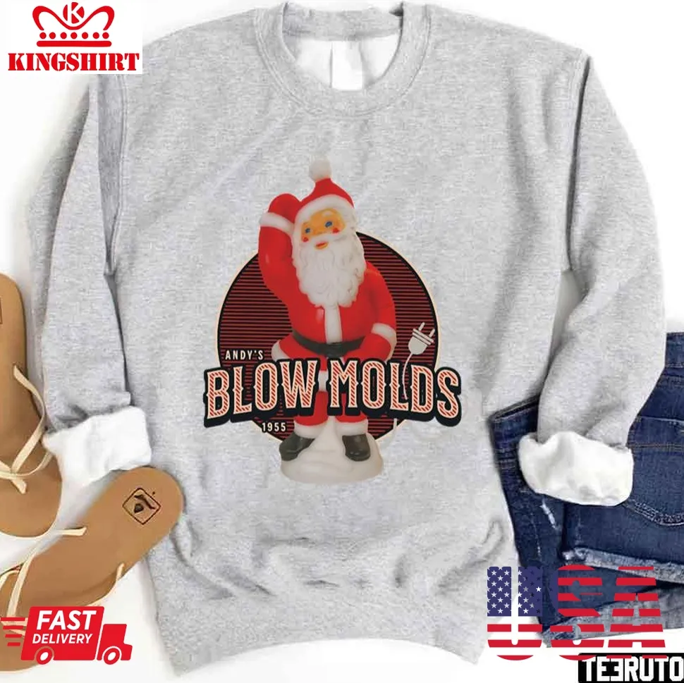 Awesome Andy's Blow Molds Est 1955 Vintage Christmas Sweatshirt Size up S to 4XL