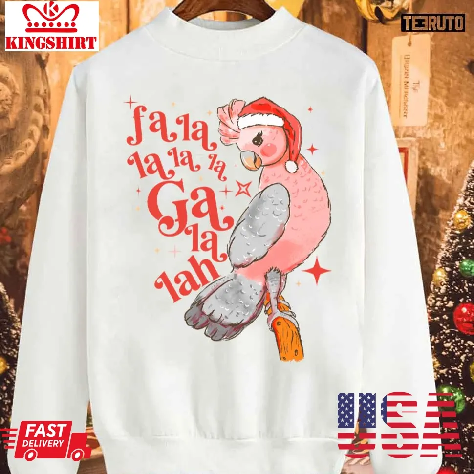 Funny Australian Funny Christmas Holidays Cute Galah Bird Falala Sweatshirt Plus Size