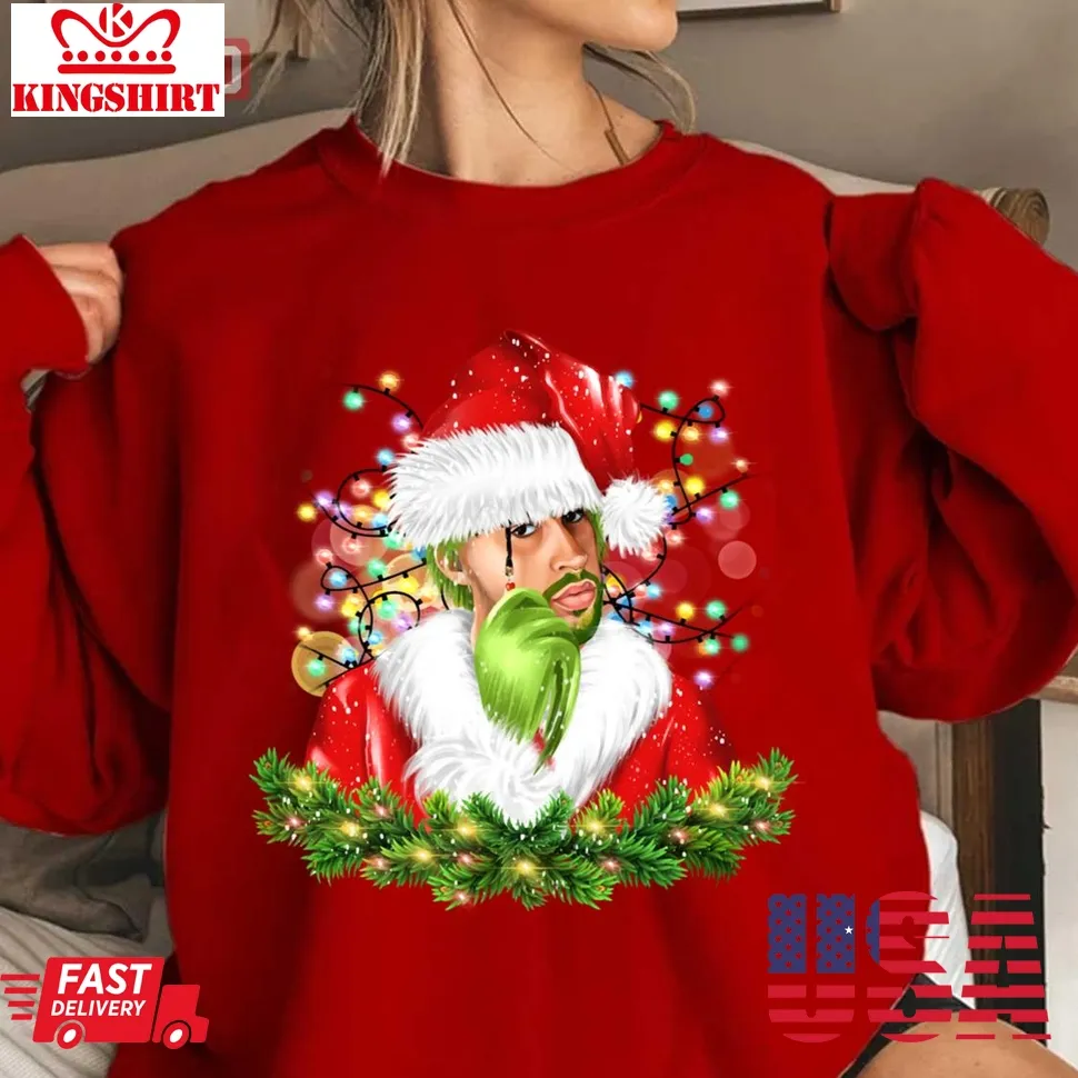 Awesome Bad Bunny Christmas Una Navidad Sin Ti Unisex Sweatshirt Size up S to 4XL