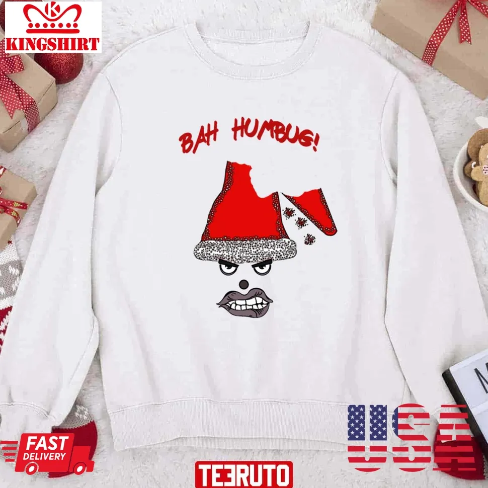 Top Bah Humbug Christmas Unisex Sweatshirt Plus Size