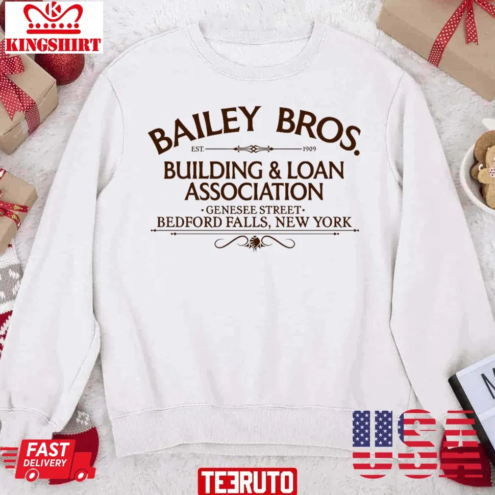 Top Bailey Bros Building &038; Loan Bedford Fall Ny Unisex Sweatshirt Plus Size