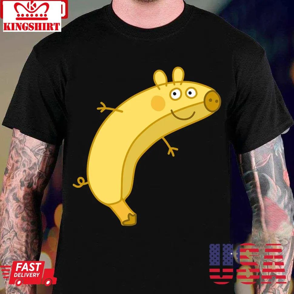 Original Banana Peppa Pig Yellow Unisex T Shirt TShirt