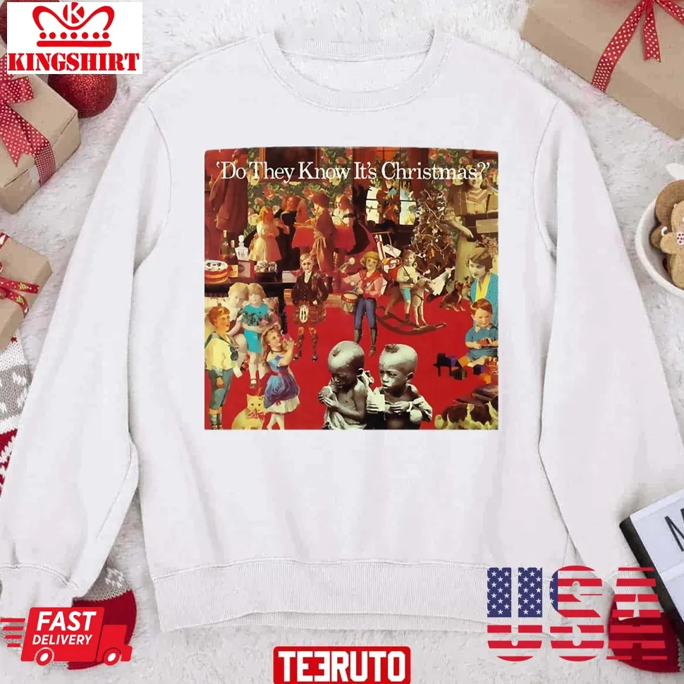 Original Band Aid &8216;Do They Know It's Christmas' Unisex Sweatshirt TShirt