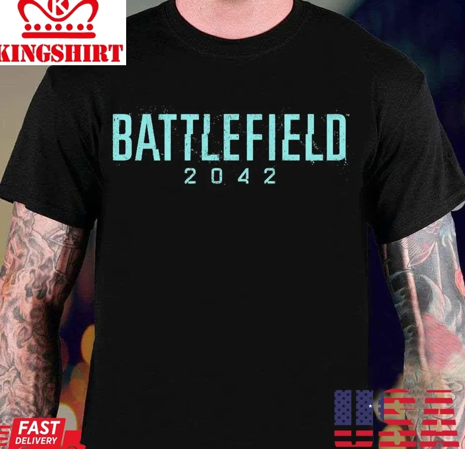 Battlefield 2042 Logo Texturized Unisex T Shirt