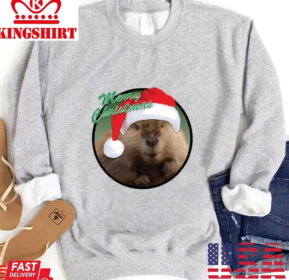 Beaver Christmas Unisex Sweatshirt