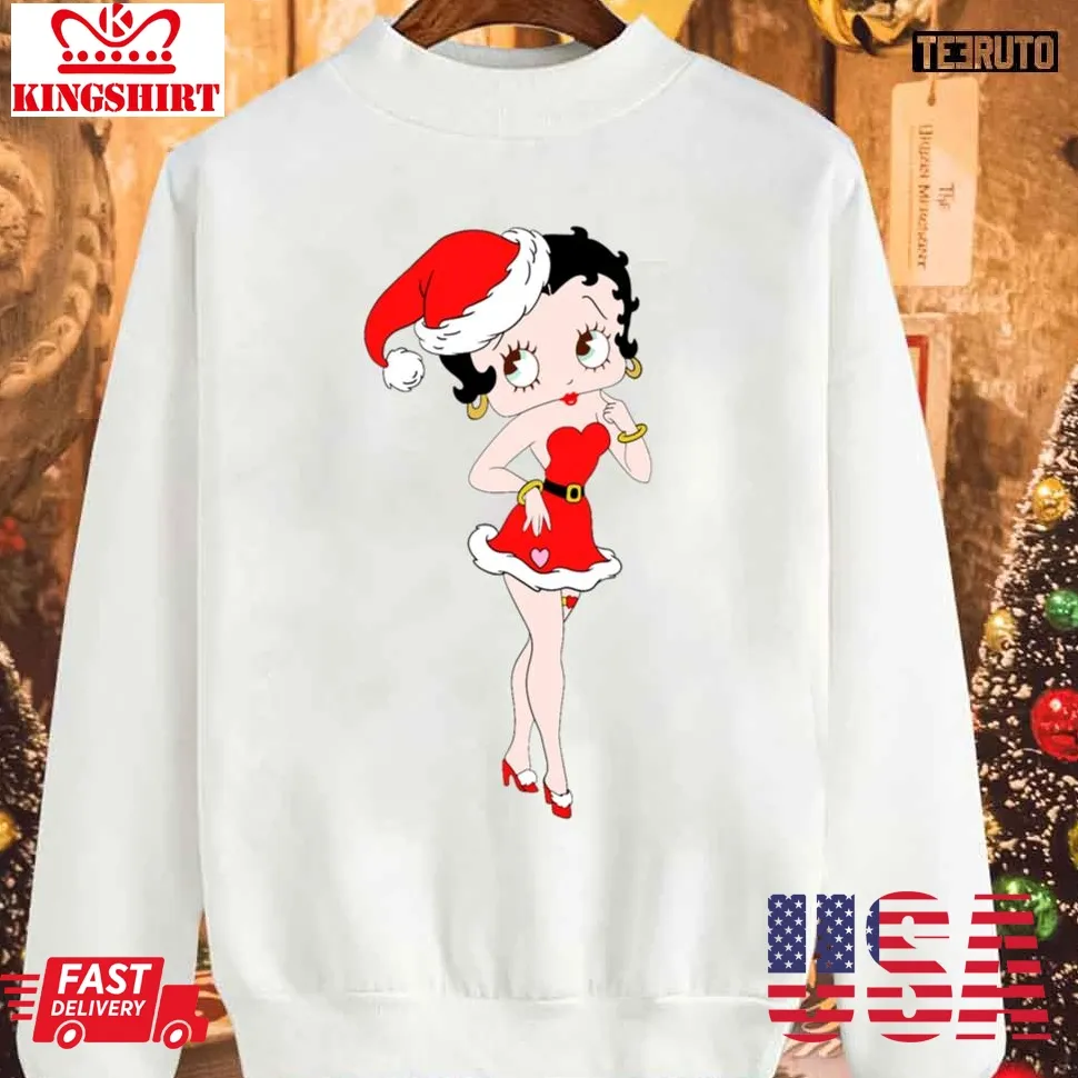 Love Shirt Betty Girl Christmas Sweatshirt Size up S to 4XL