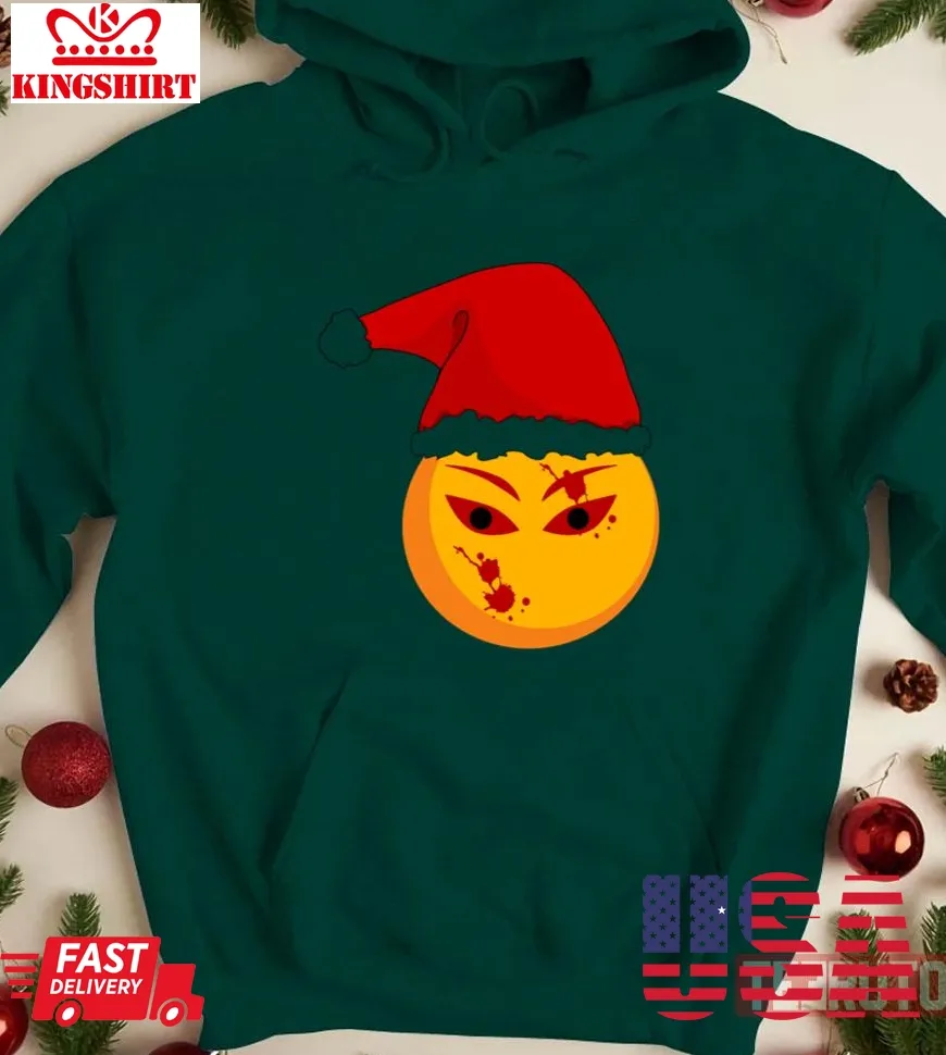 Love Shirt Bloody Christmas Orange Unisex Sweatshirt Size up S to 4XL